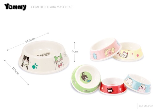 [YM2513] Cuenco de PVC de alta calidad 14.5*11.5*4 cm - Accesorios para mascotas
