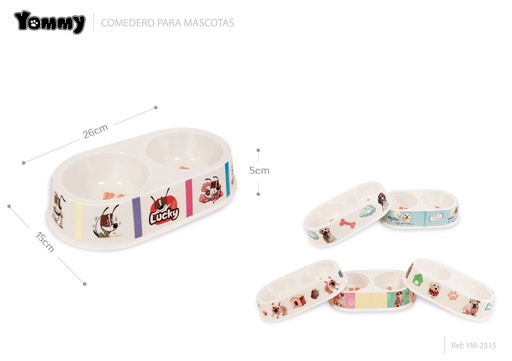 [YM2515] Comedero de perro 26x15x5cm - Accesorios para mascotas