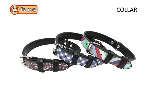 [YM2632] Collar de cuero para mascotas 1.9x45cm