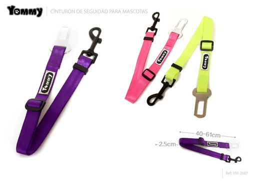 [YM2687] Corriente de seguridad fluorescente 2.5x40-61cm - Accesorios para mascotas