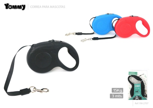 [YM2707] Correa extensible 3 m - Accesorios para mascotas