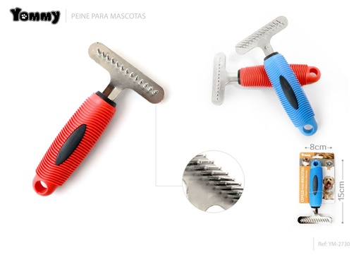 [YM2730] Peine para mascotas 15x8CM - Accesorios para grooming