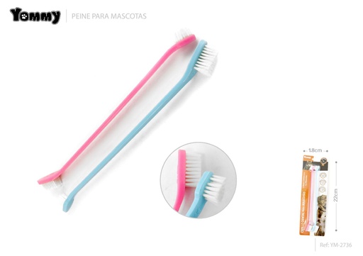 [YM2736] Pente doble cara 22*1.8 cm - Peines para mascotas