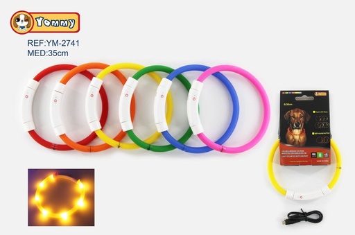 [YM2741] Collar LED 35cm para mascotas