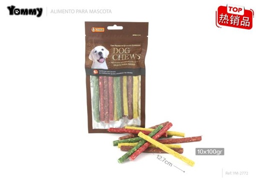 [YM2772] Alimento para mascotas en palillo 12.7cm, 10g, pack de 10