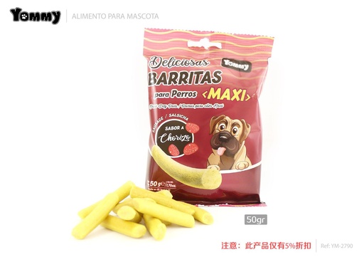 [YM2790] Snacks para perros sabor chorizo 50gr para mascotas