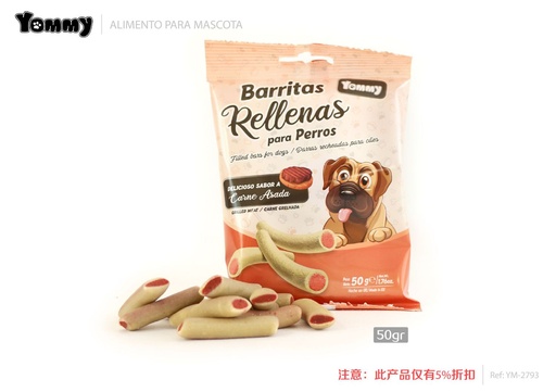 [YM2793] Alimento para mascotas sticks de carne asada 50gr