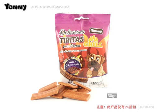 [YM2796] Churrasquitos sabor a ternera para perros 50 g