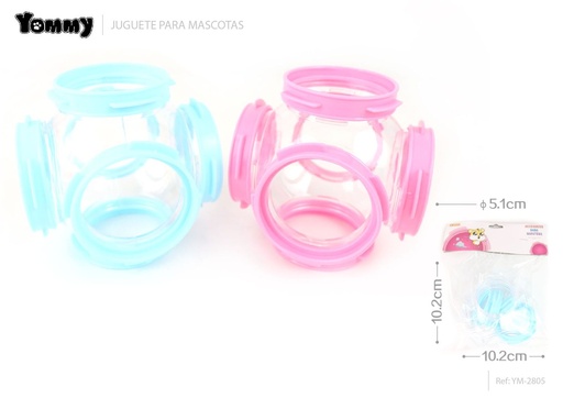 [YM2805] Tubo jaula 10.2x10.2x10.2cm φ5.1cm para mascotas