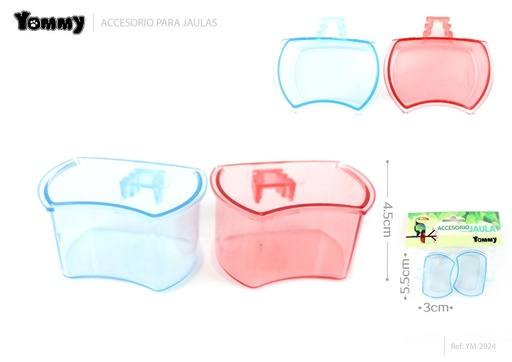 [YM2924] Accesorios para jaula de aves, comedero universal
