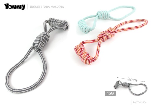 [YM3906] Juguete de cuerda 28cm 45g para mascotas - Juguetes para mascotas