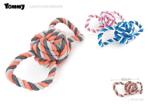 [YM3986] Juguete nudoso grande para mascotas 40cm - Juguetes para mascotas