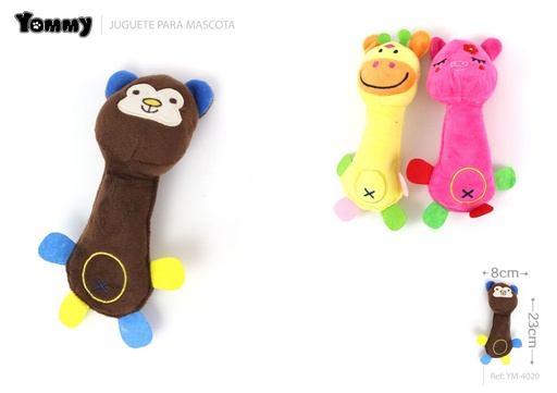 [YM4020] Juguete de peluche para mascotas 23x8 cm - Juguetes para mascotas
