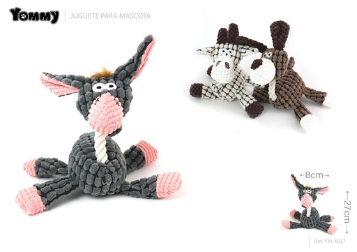 [YM4037] Juguete burro de maíz 27x8cm para mascotas