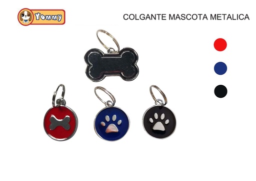 [YM4060] Colgante de identificación para mascotas de hierro