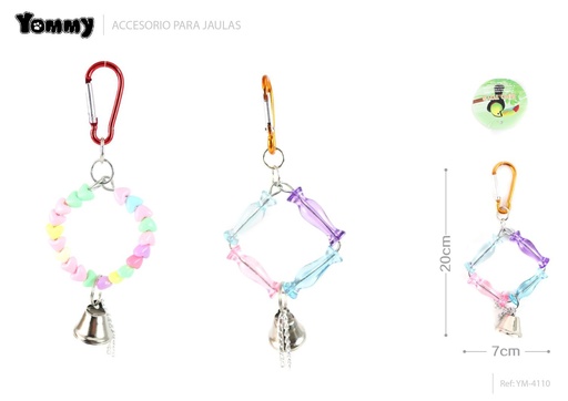 [YM4110] Juguete para pájaros 7x20cm para entretenimiento de mascotas