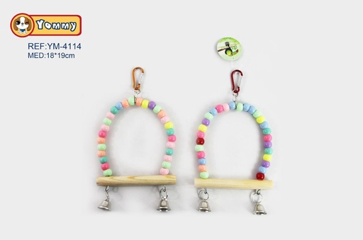[YM4114] Juguete para pájaros de acrílico 18*19 cm - Juguete para mascotas