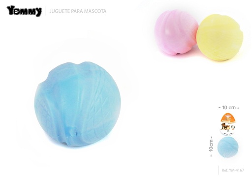 [YM4167] Juguete de goma TPR para mascotas 10x7.2cm - Pelota de juego