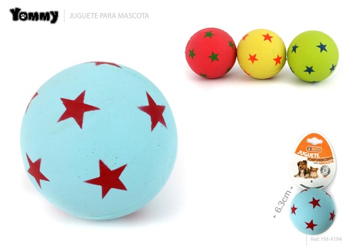 [YM4194] Juguete Pelota 6.3CM - Pelota de goma para mascotas