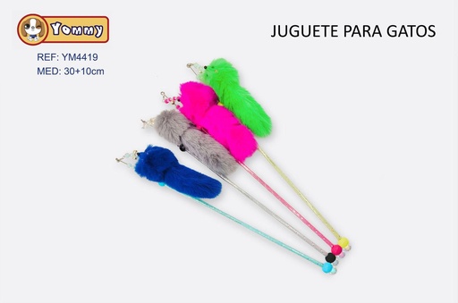 [YM4419] Juguete ratón para gato 30cm+10cm