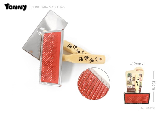 [YM4555] Cepillo para mascotas 13*12cm - Accesorios para mascotas