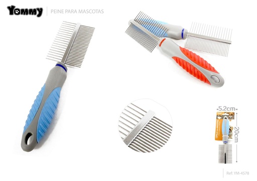 [YM4578] Peine para mascotas 20x5.2cm para cuidado del pelo