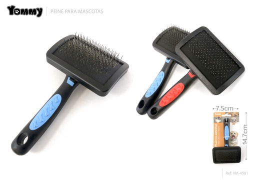 [YM4581] Peine para mascotas 14.7 x 7.5 cm - Accesorios de aseo para animales