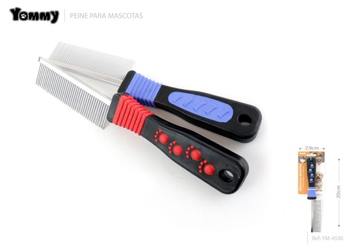 [YM4590] Peine para mascotas 20*2.9 cm - Accesorios de mascotas