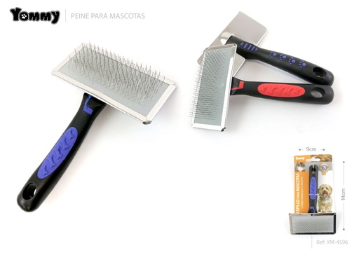 [YM4596] Peine para mascotas 14x9cm para eliminar el pelo suelto