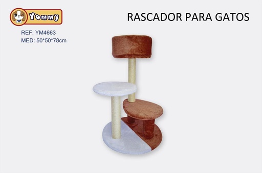 [YM4663] Rascador para gato 50x50x78cm