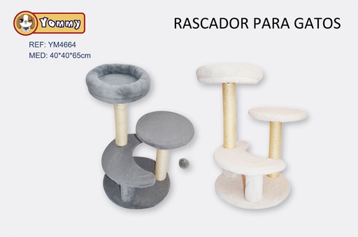 [YM4664] Rascador para gato 40x40x65cm