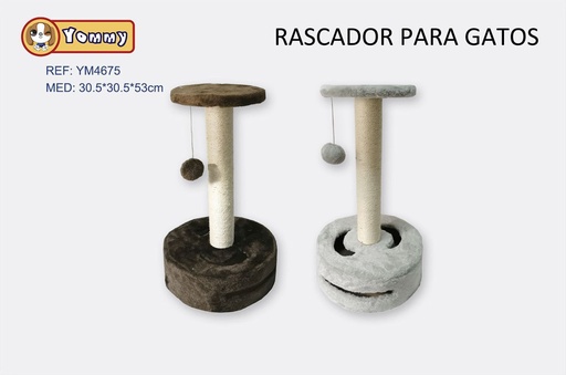 [YM4675] Rascador para gato 30.5x30.5x53cm para mascotas