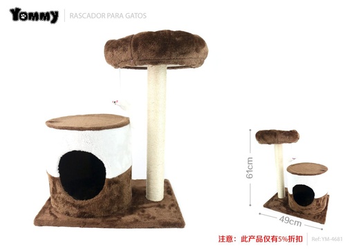 [YM4681] Rascador para gato 49*35*61 cm - Accesorios para mascotas