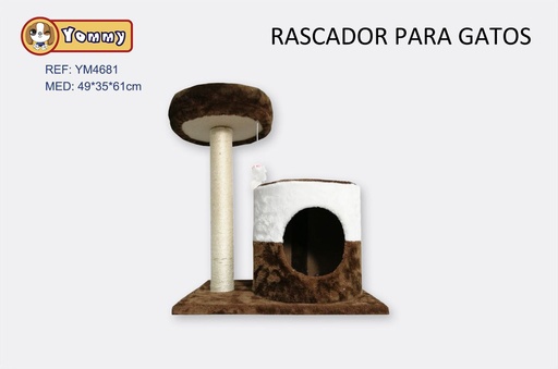 [YM4681] Rascador para gato 49x35x61cm para mascotas