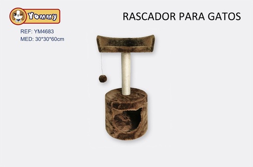 [YM4683] Rascador para gato 30x30x60cm