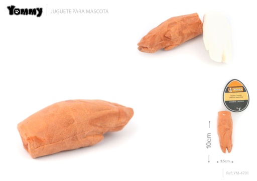 [YM4701] Juguete de goma TPR forma de pata de cerdo 10*3.5 cm - Artículos para mascotas
