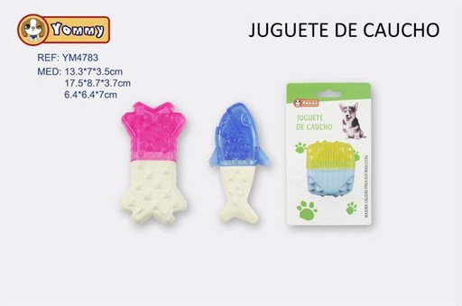 [YM4783] Juguete de caucho para mascotas 3 modelos surtidos para entretenimiento