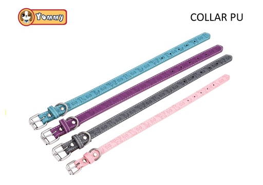 [YM4906] Collar de PU para mascotas 1.5x38cm