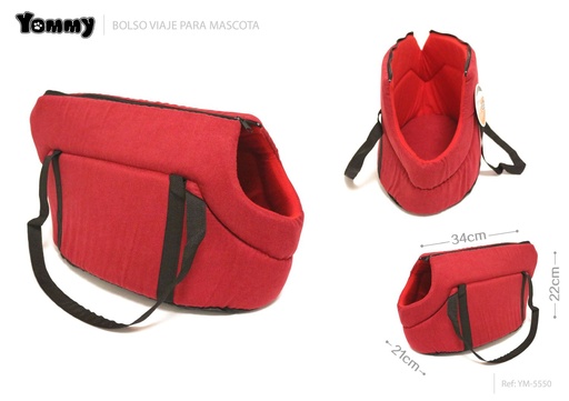 [YM5550] Bolso de viaje para mascotas 34x21x22cm