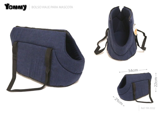 [YM5552] Bolso de viaje para mascotas 34x21x22cm