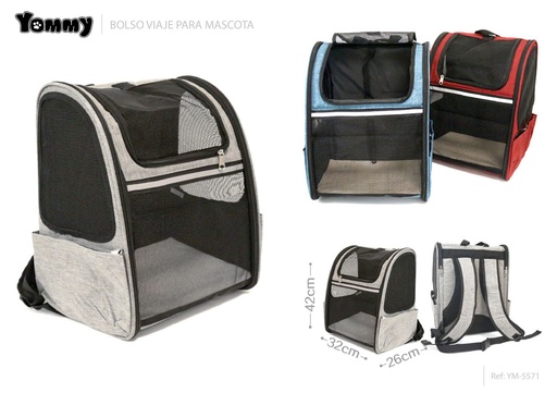 [YM5571] Bolso viaje para mascotas 32x26x42cm