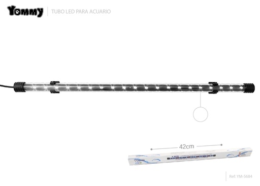 [YM5684] Tubo LED 42cm blanco para acuarios - Iluminación para acuarios