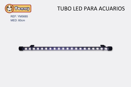 [YM5685] Tubo LED para acuarios 52cm blanco para iluminación acuática