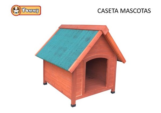 [YM5743] Caseta de madera para mascotas 84x101x87cm para exteriores