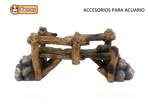 [YM6002] Accesorio para acuario de resina puente 26*9.5*10cm