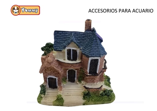 [YM6005] Accesorios para acuario casa de resina 9x5.5x9cm