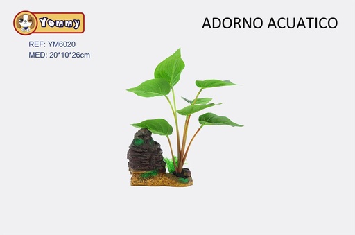 [YM6020] Decoración acuática de plástico 20x10x26cm para acuarios