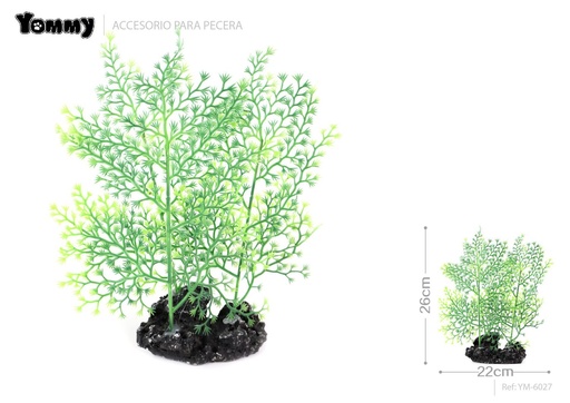 [YM6027] Decoración para acuario plantas plásticas 22*7*26cm para acuarios