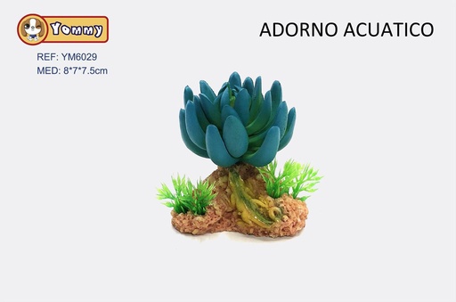 [YM6029] Decoración acuario planta plástica 8*7*7.5cm