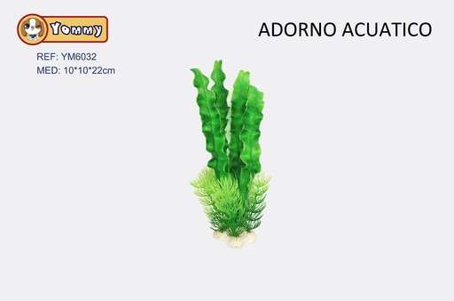 [YM6032] Decoración de acuarios de plantas de plástico 10x10x22cm para acuarios